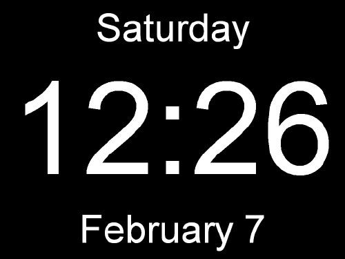 Detail Digital Clock Screensaver Nomer 22