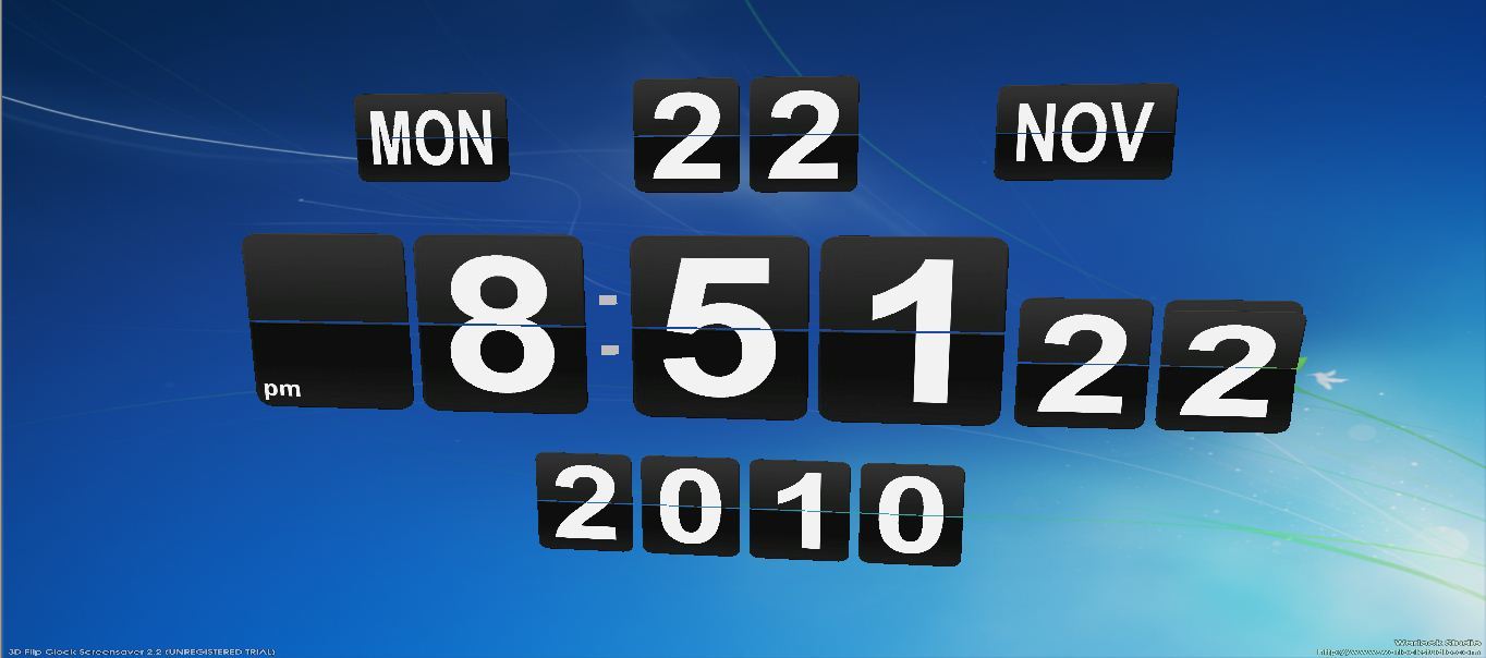 Detail Digital Clock Screensaver Nomer 40