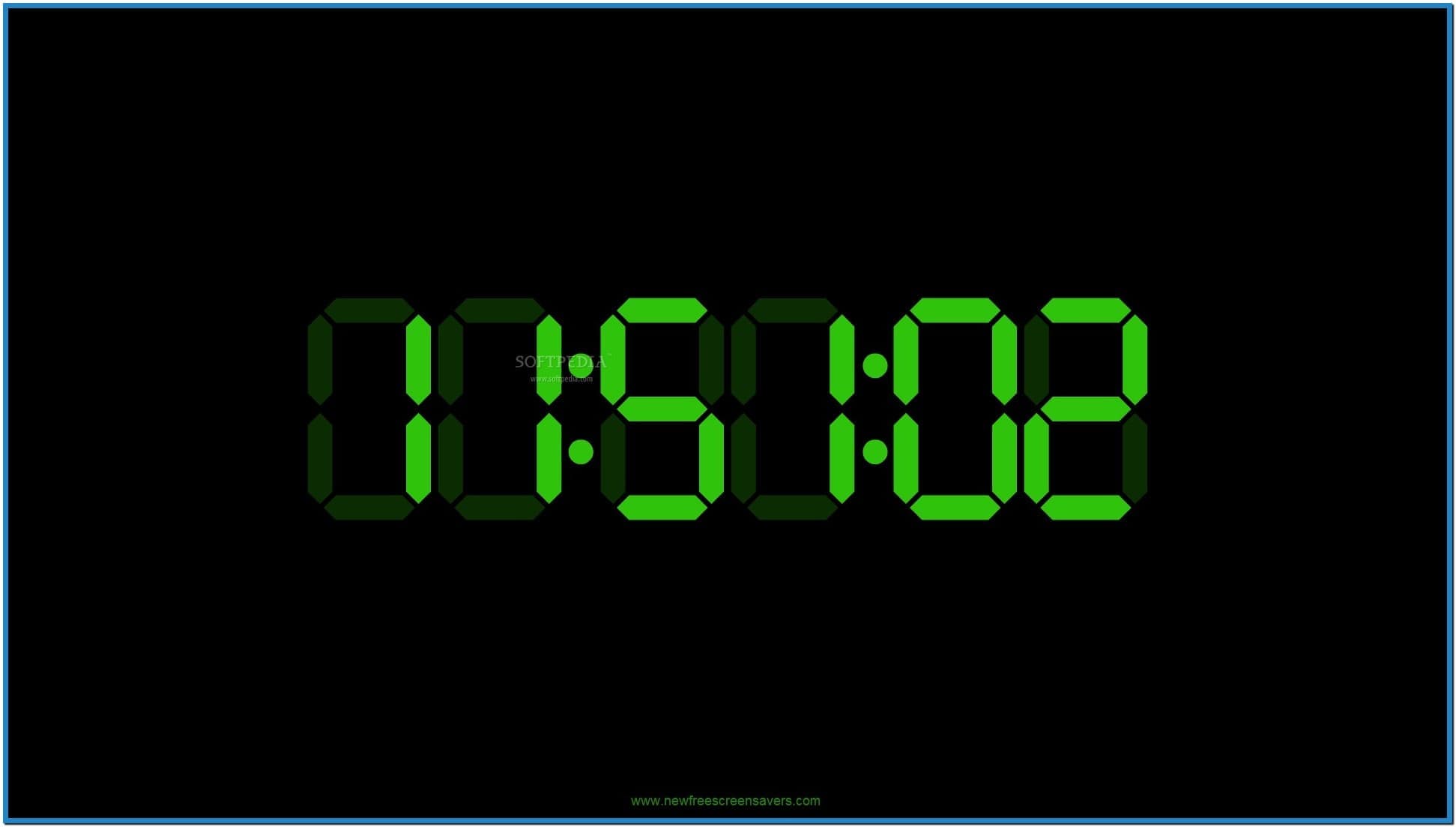 Detail Digital Clock Screensaver Nomer 48