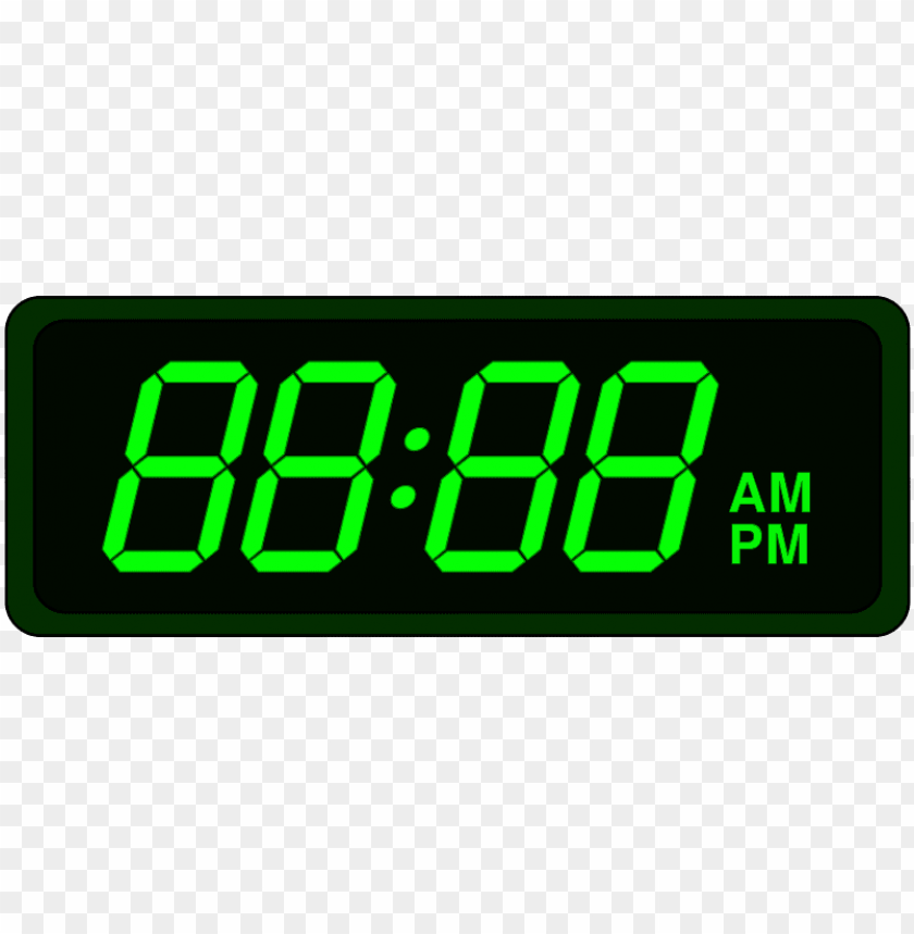 Detail Digital Clock Transparent Background Nomer 22
