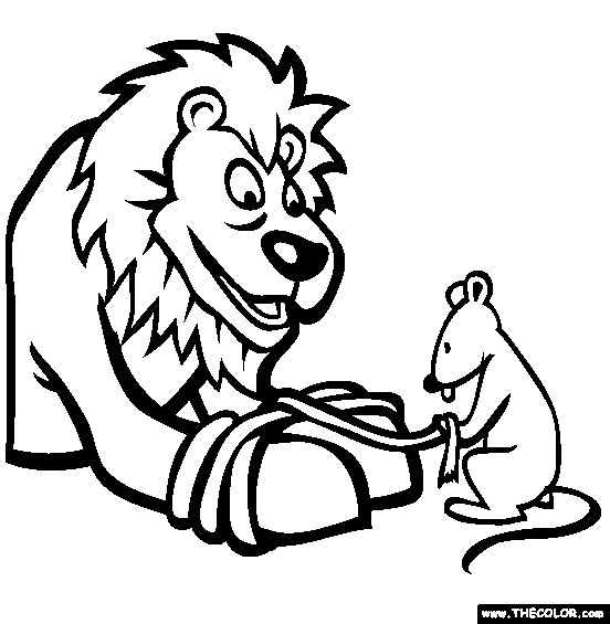 Lion And Mouse Drawing - KibrisPDR