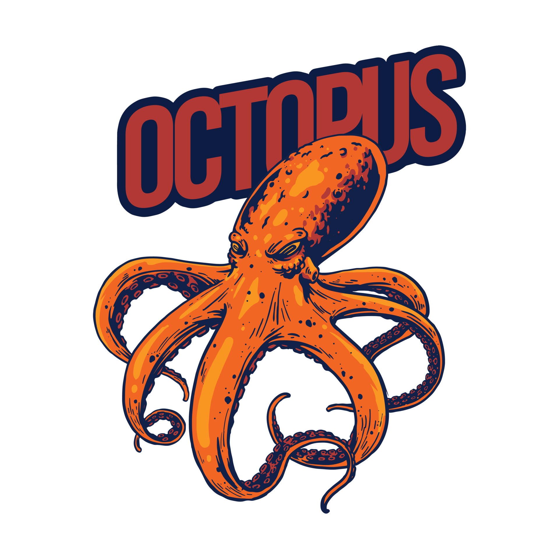 Octopus Shirt Design - KibrisPDR