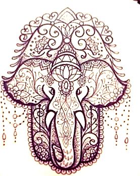 Detail Tattoo Buddha Elephant Nomer 27