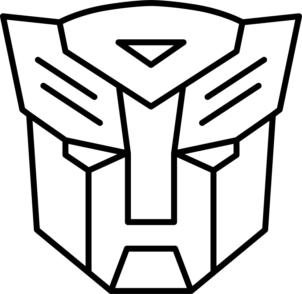 Detail Transformers Logo Black And White Nomer 14