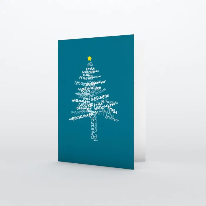Detail Weihnachtskarte Minimalistisch Nomer 8