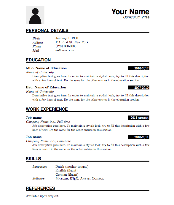 Detail Png Cv Format Nomer 7