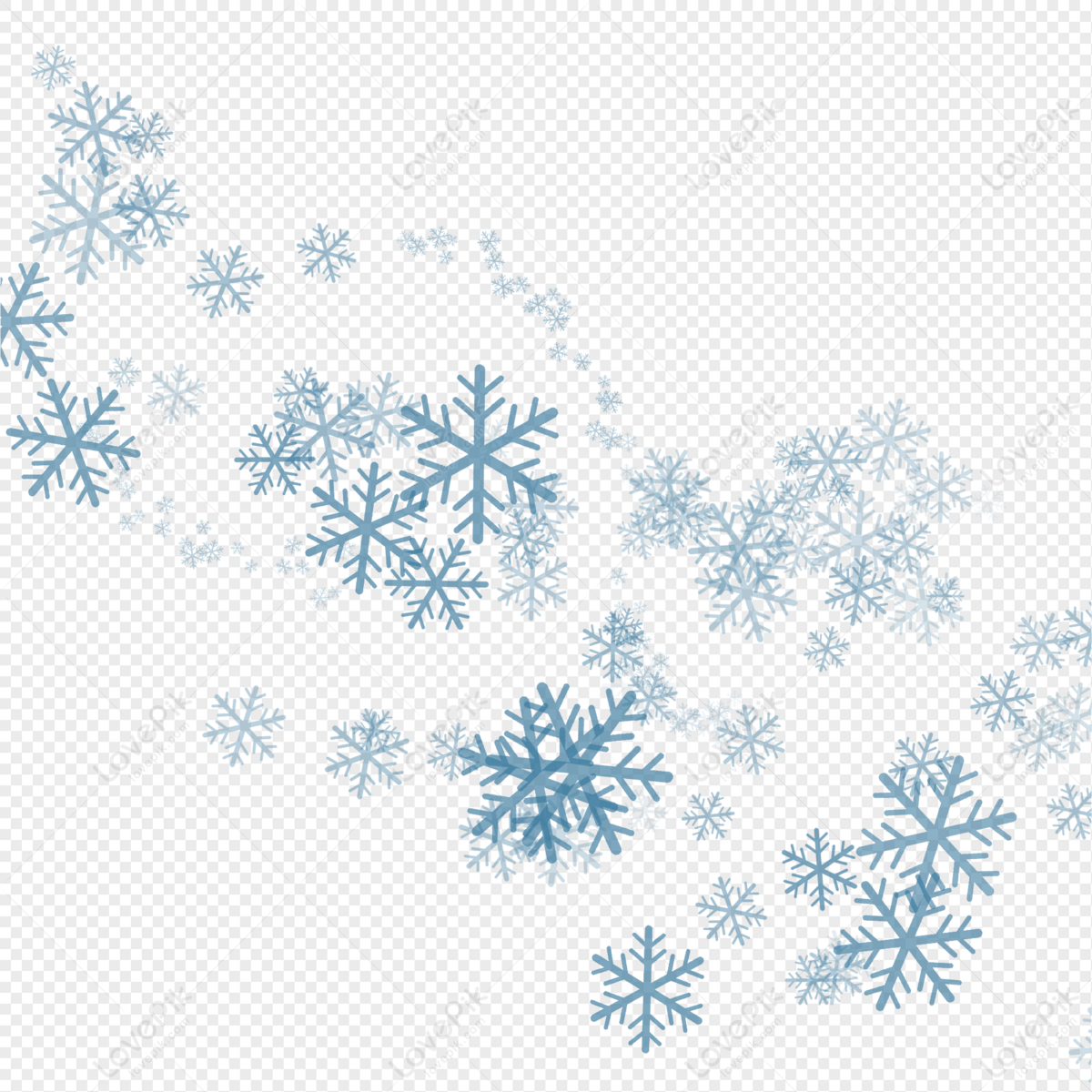 Download Png Snowflakes Nomer 11