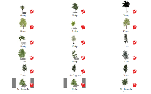 Detail Pohon 3d Sketchup Nomer 14