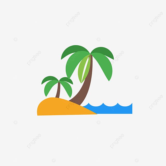 Pohon Kelapa Di Pantai Vector - KibrisPDR