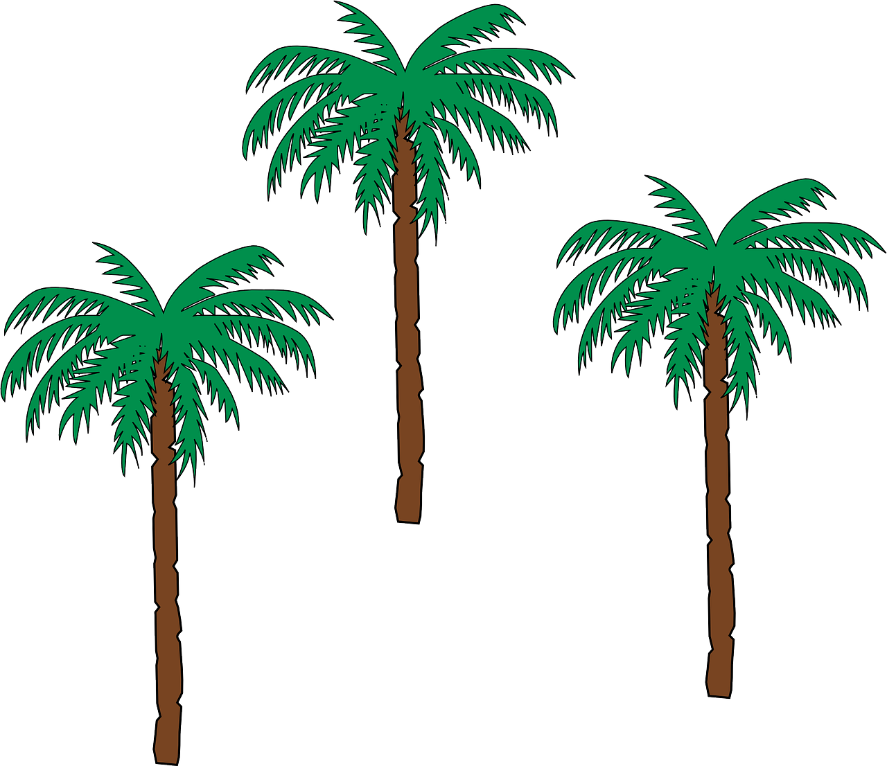 Detail Pohon Kurma Vector Nomer 4