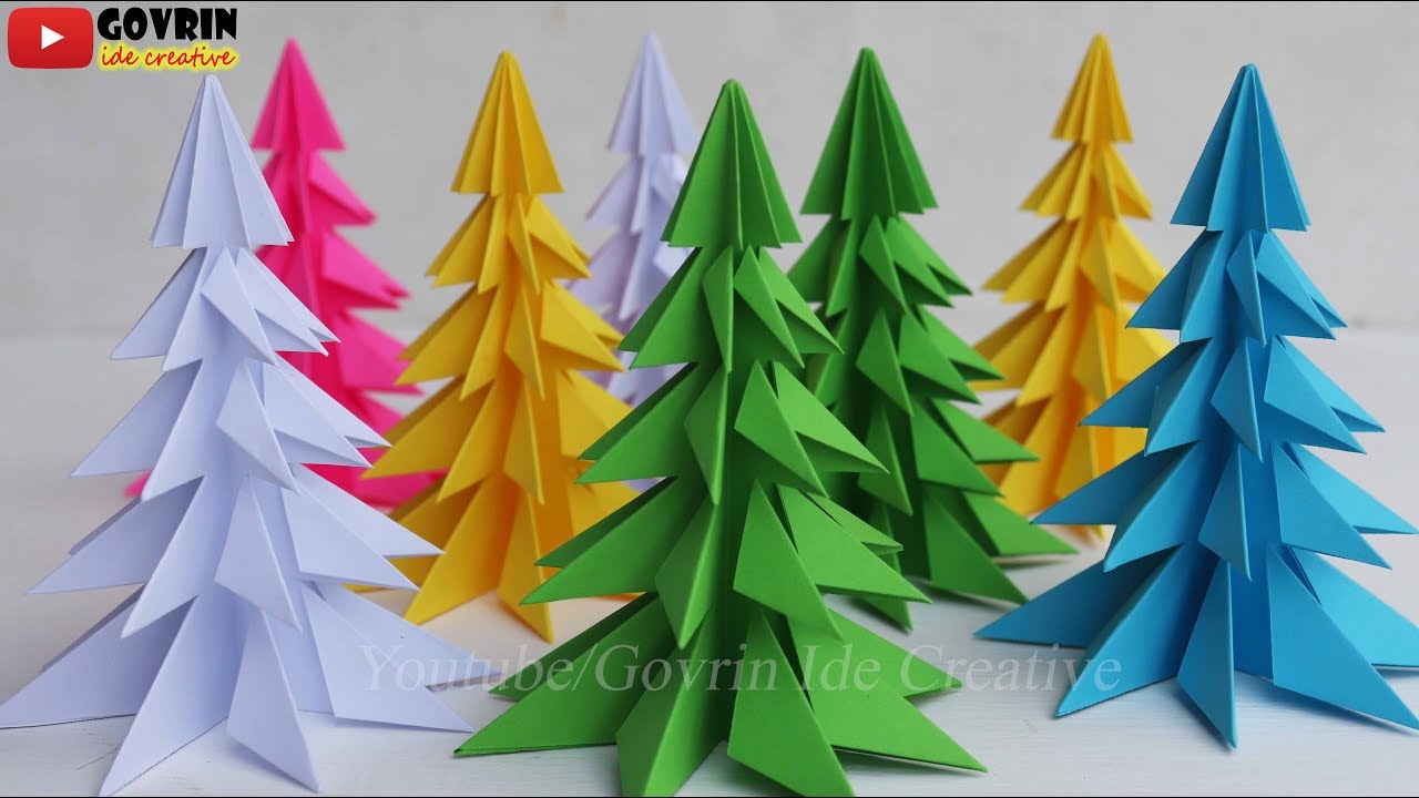 Pohon Natal Dari Kertas Origami - KibrisPDR