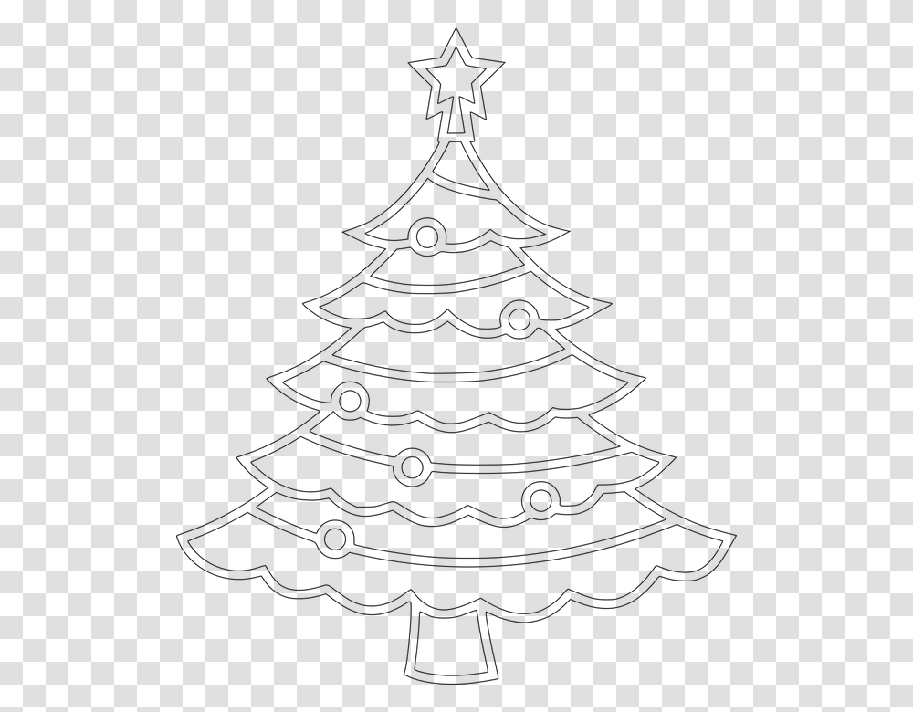 Detail Pohon Natal Sketsa Nomer 34
