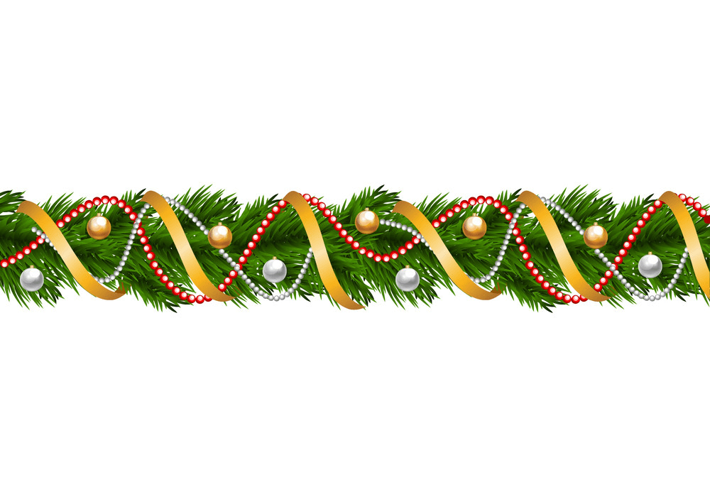 Detail Poinsettia Garland Clip Art Nomer 11