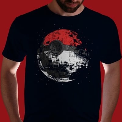 Detail Pokeball Death Star Shirt Nomer 15