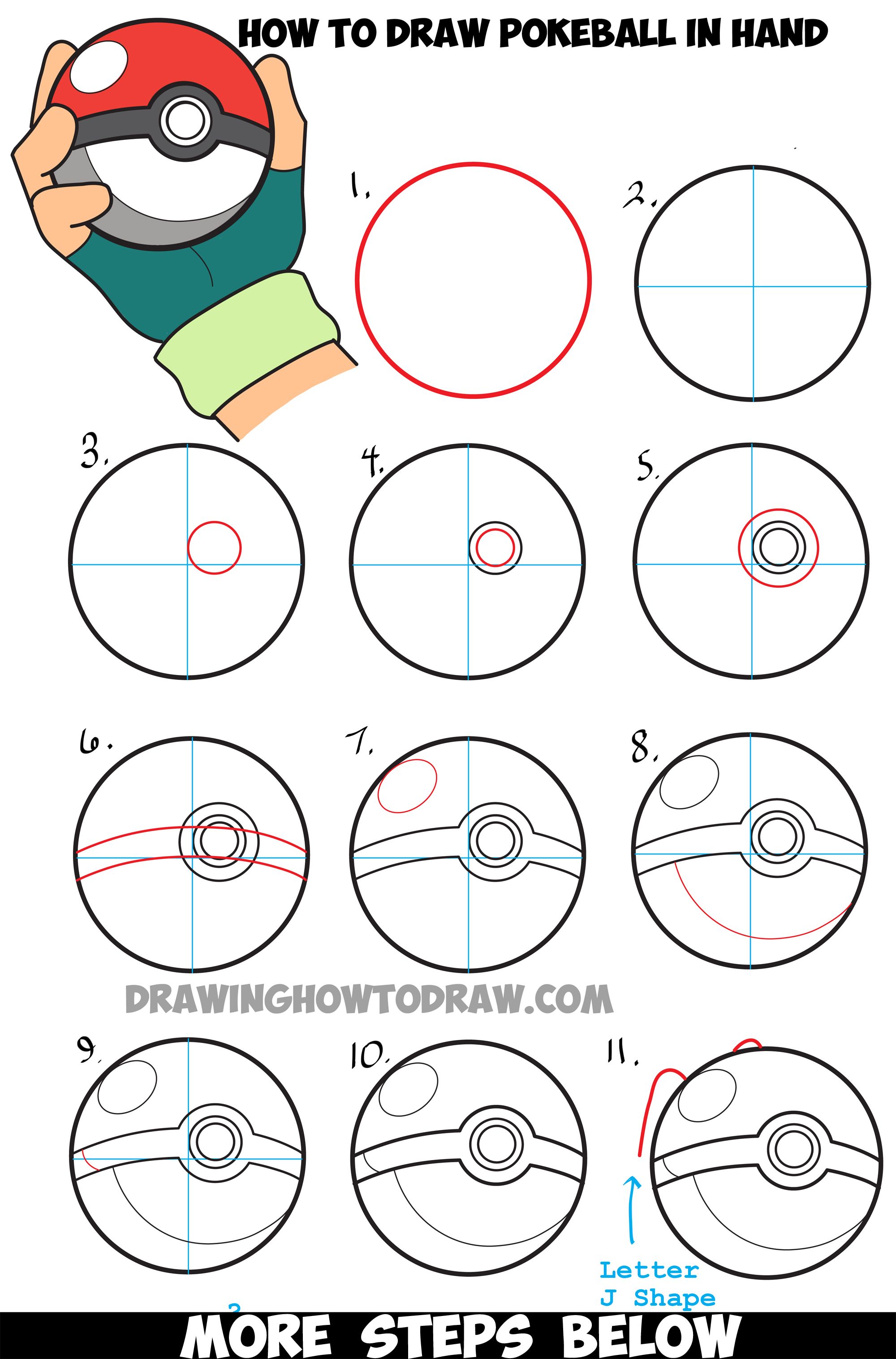 Detail Pokeball Drawings Nomer 15