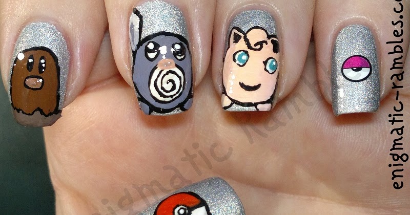 Detail Pokeball Nail Art Nomer 28