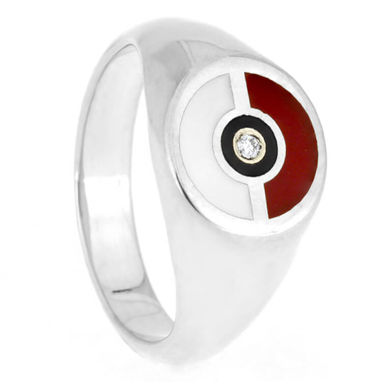 Detail Pokeball Wedding Ring Nomer 7