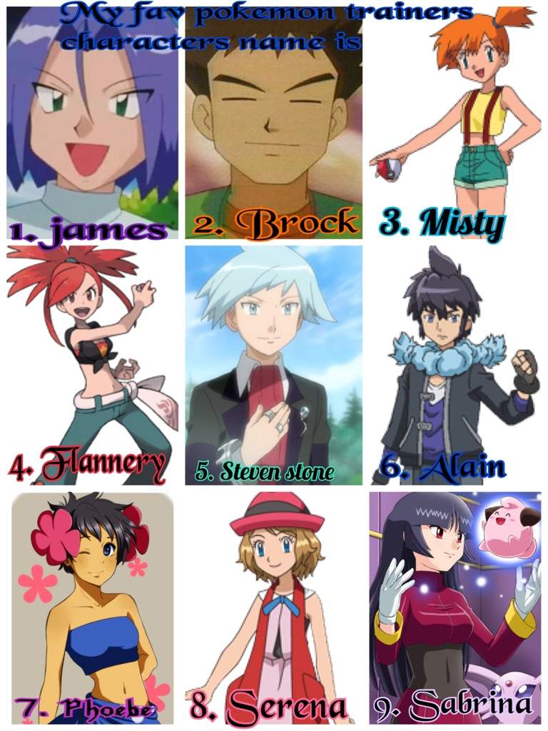 Detail Pokemon Characters Picture And Name Nomer 12