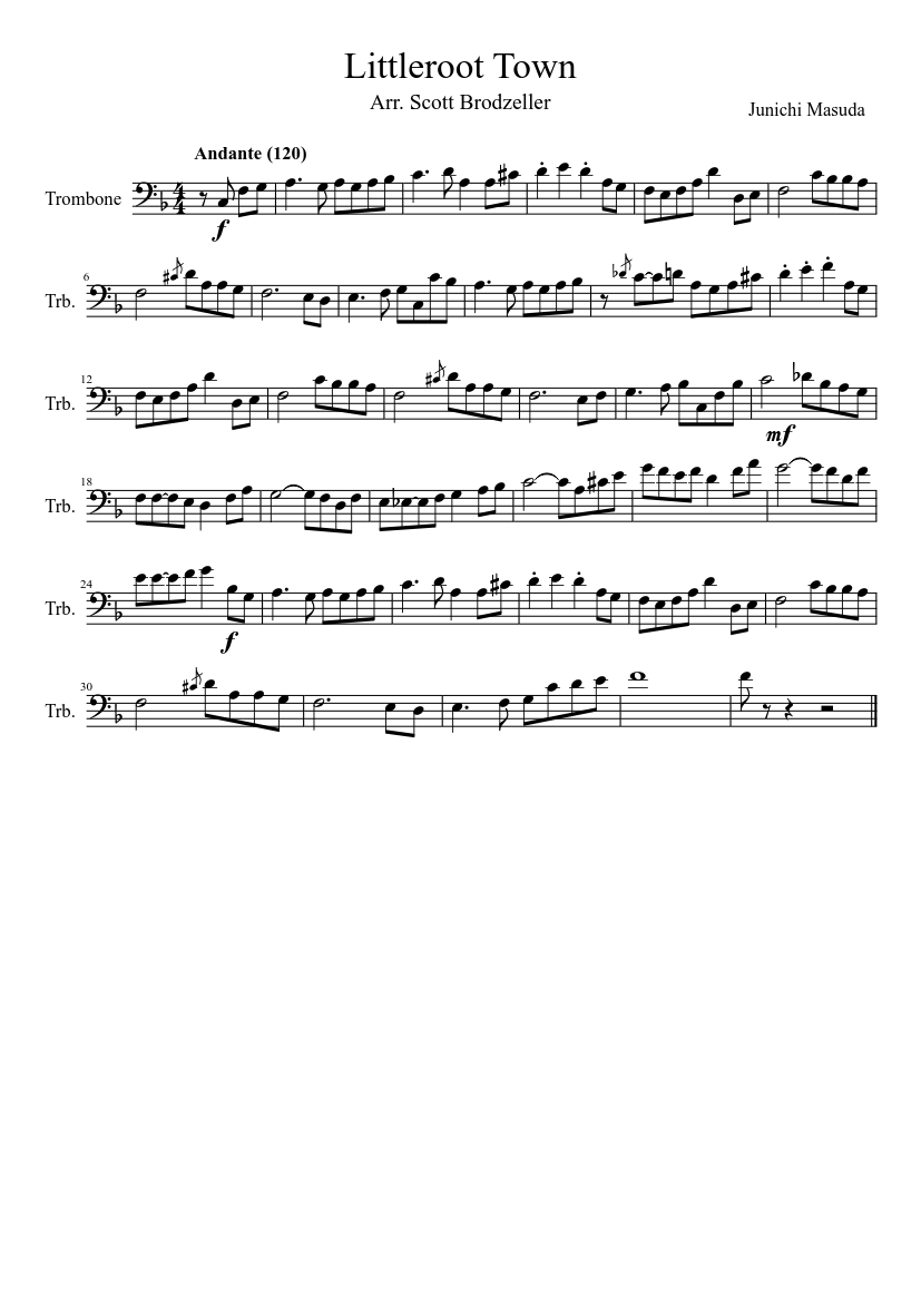 Detail Pokemon Trombone Sheet Music Nomer 22