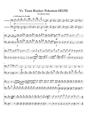 Detail Pokemon Trombone Sheet Music Nomer 27