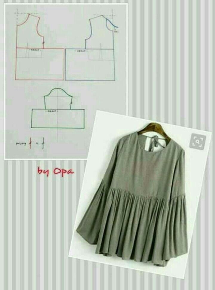 Detail Pola Baby Doll Nomer 14