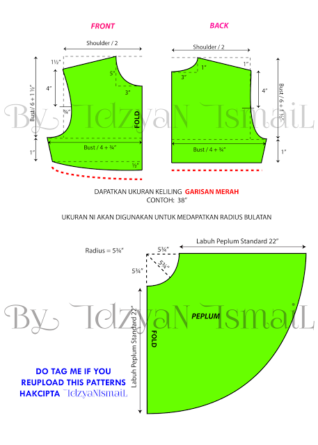 Detail Pola Baby Doll Nomer 3