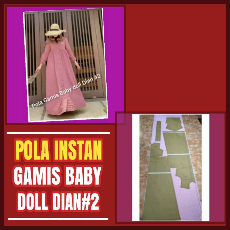 Detail Pola Baby Doll Nomer 33