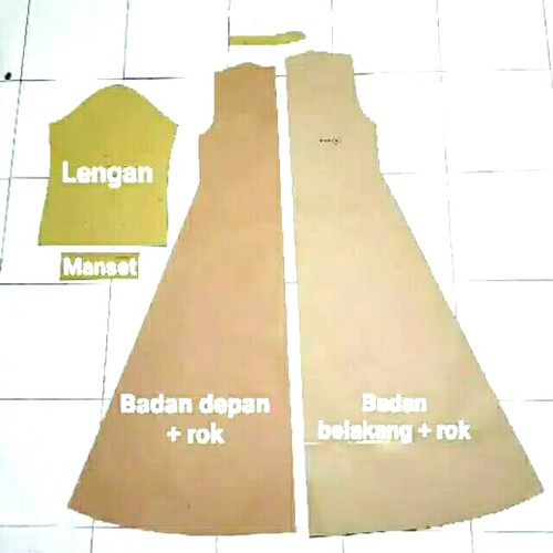 Detail Pola Baby Doll Nomer 46