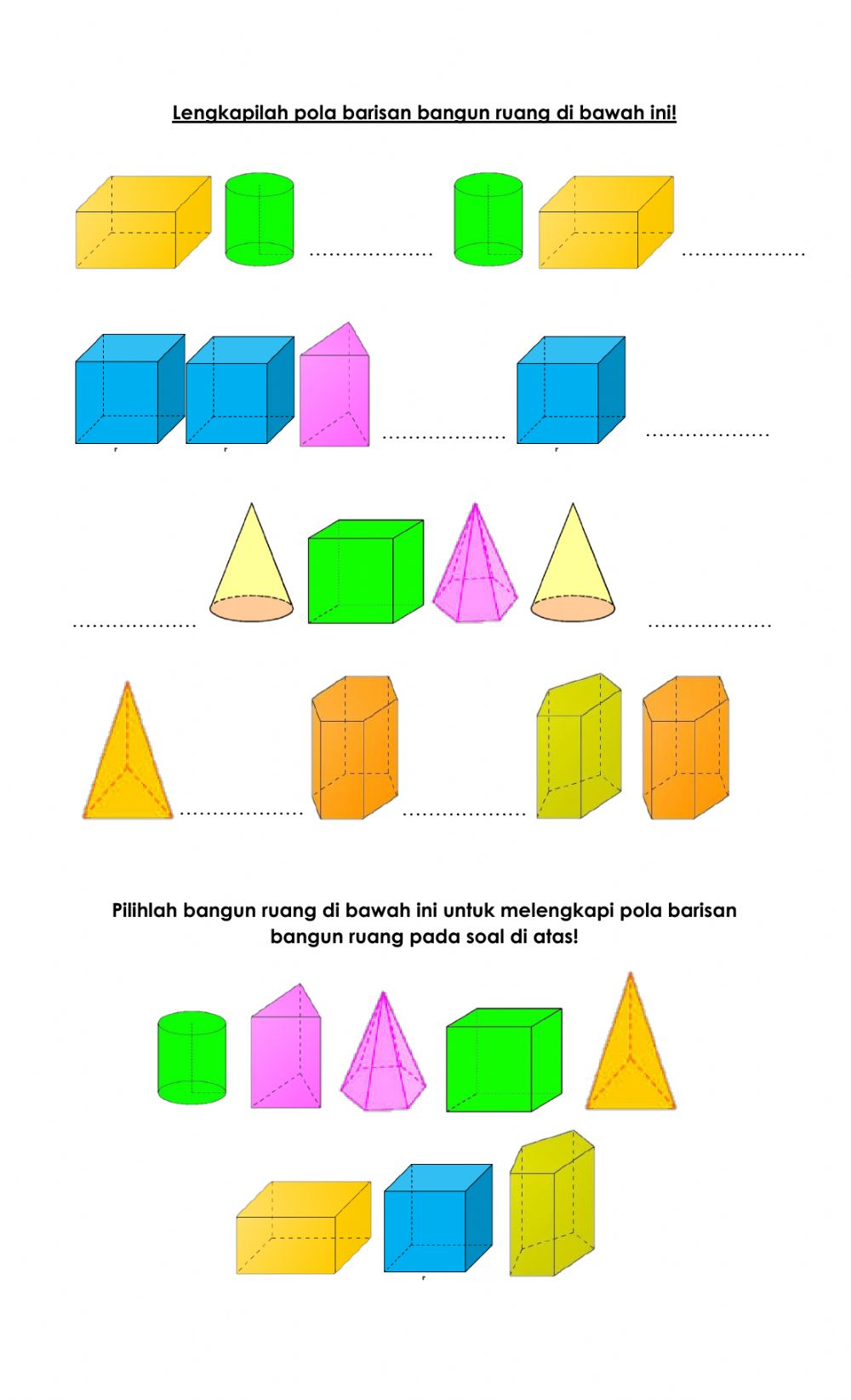 Pola Bangun Ruang - KibrisPDR