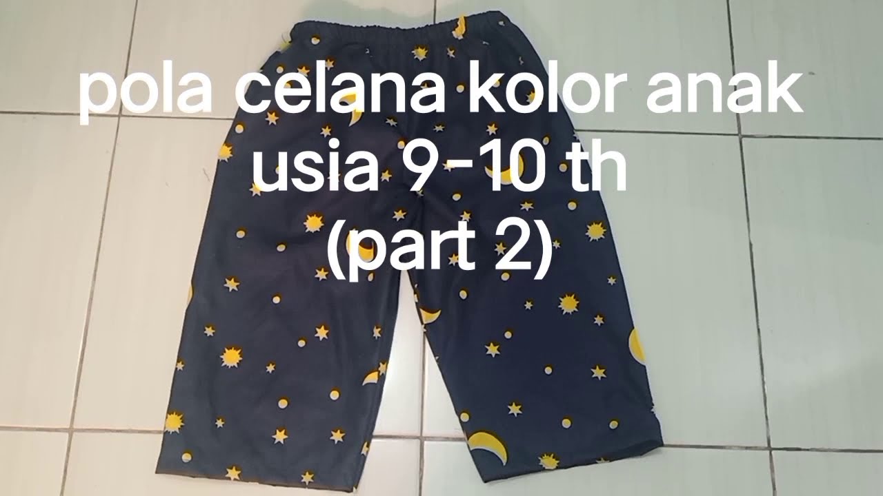 Detail Pola Celana Piyama Nomer 26