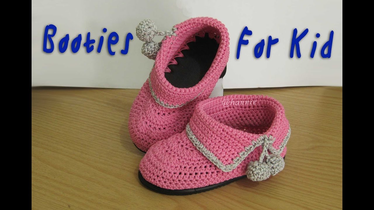 Detail Pola Crochet Sepatu Bayi Nomer 23