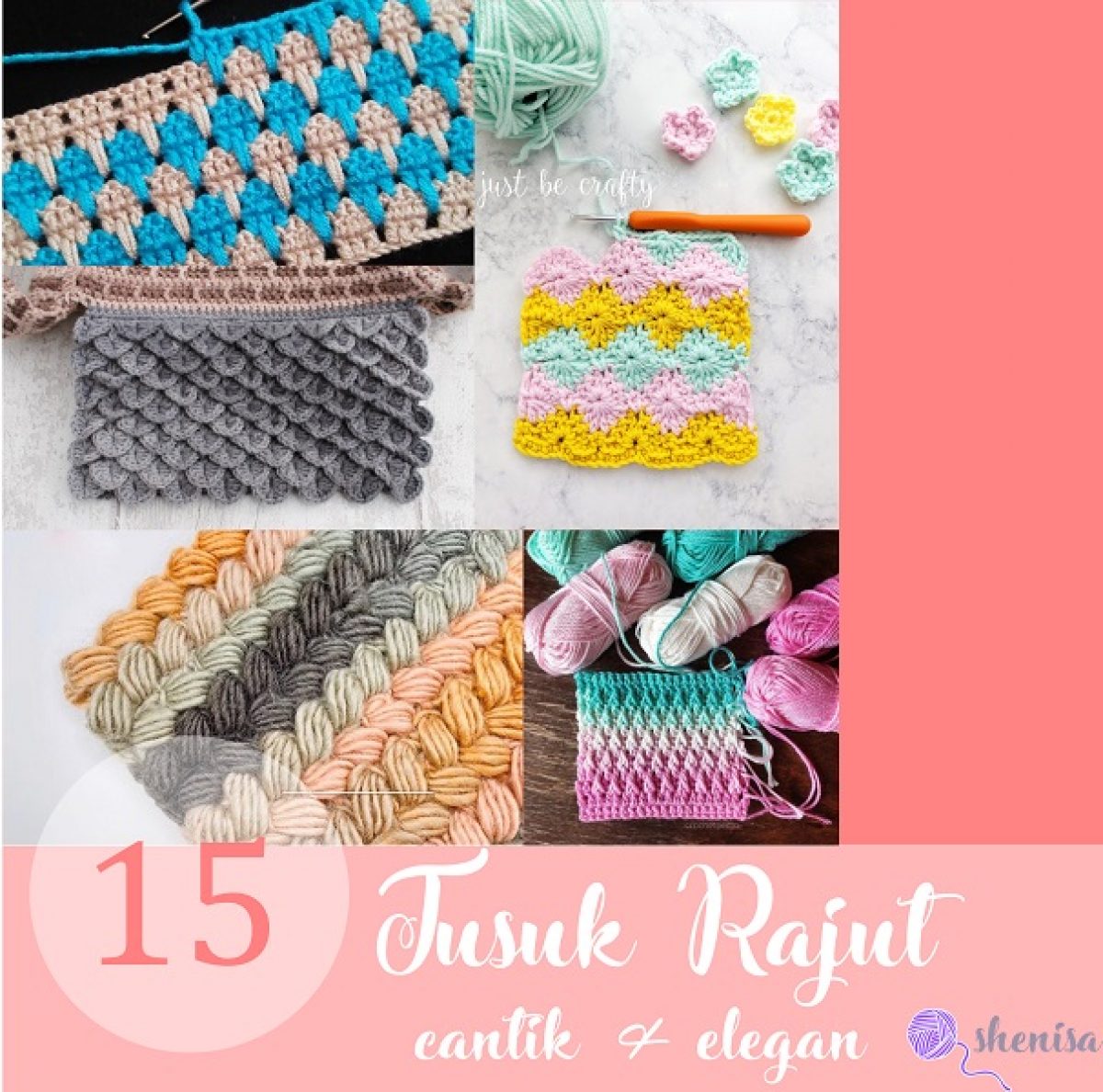 Detail Pola Dan Motif Tas Rajut Nomer 16