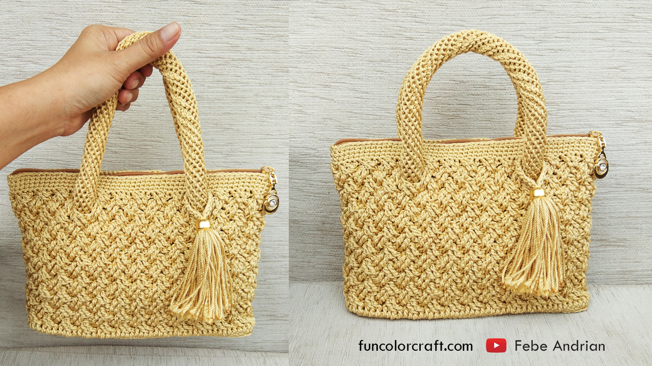 Detail Pola Dan Motif Tas Rajut Nomer 35