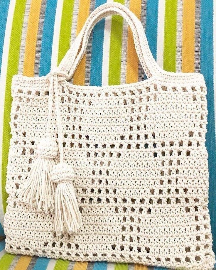Detail Pola Dan Motif Tas Rajut Nomer 53