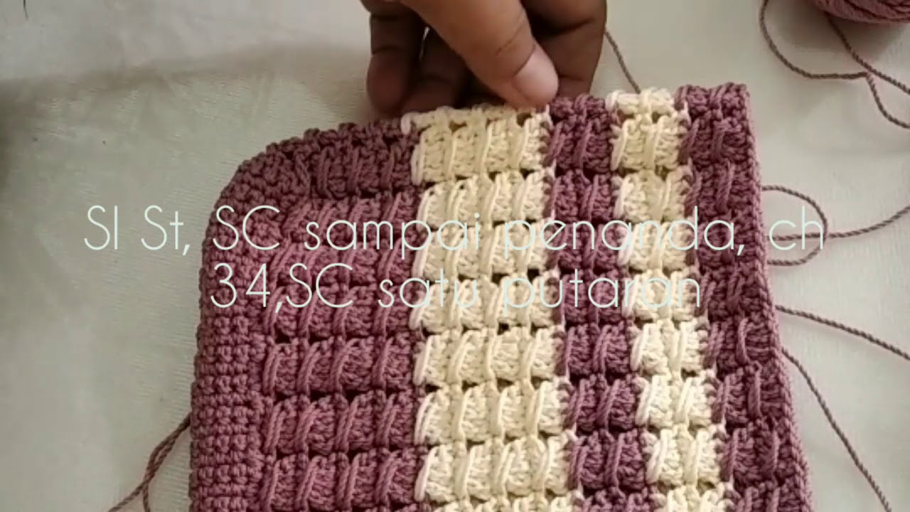 Detail Pola Dan Motif Tas Rajut Nomer 7
