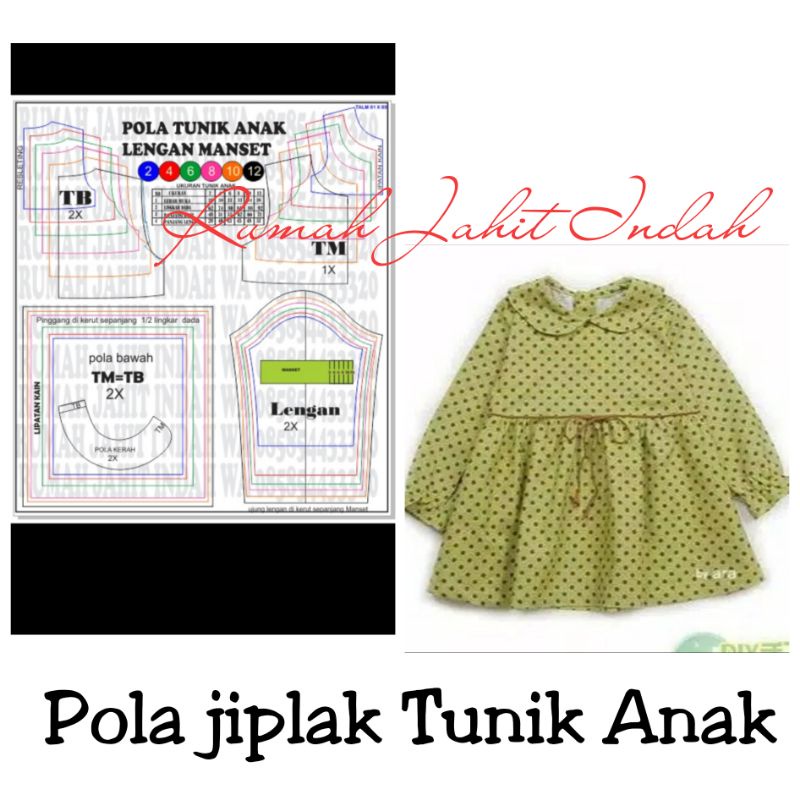 Detail Pola Dasar Baju Anak Perempuan Nomer 50