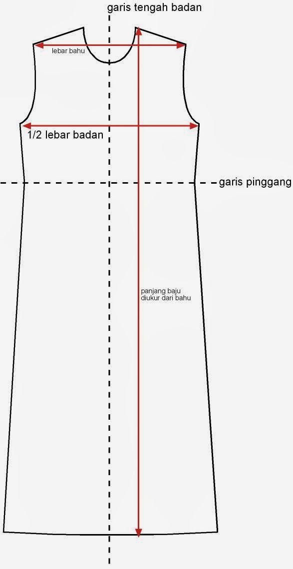Detail Pola Dress Panjang Nomer 4