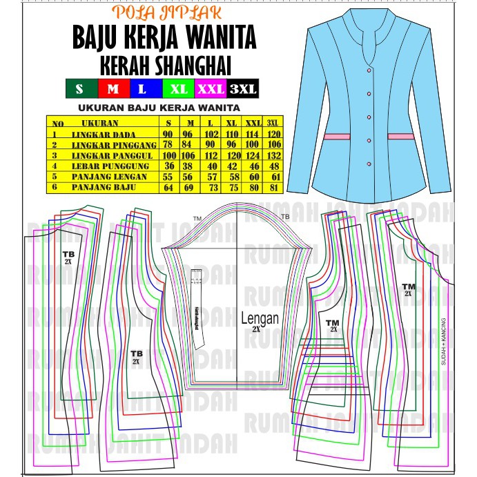 Detail Pola Gambar Baju Nomer 46