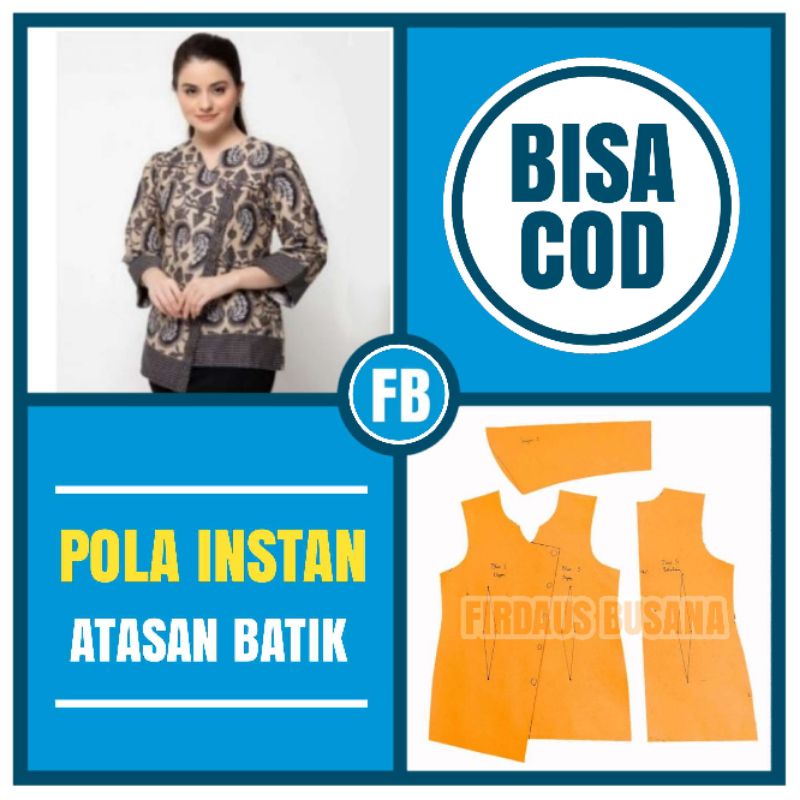 Download Pola Gambar Baju Batik Wanita Nomer 35