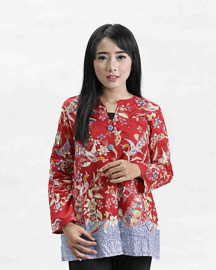 Detail Pola Gambar Baju Batik Wanita Kekinian Nomer 19