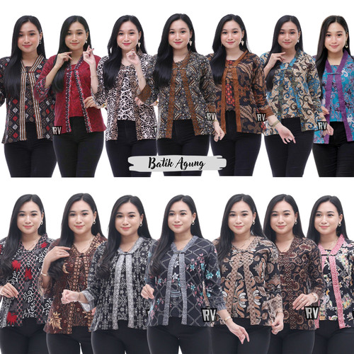 Detail Pola Gambar Baju Batik Wanita Kekinian Nomer 24