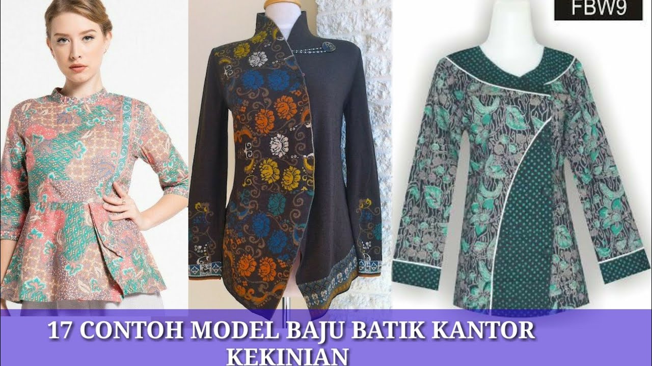 Detail Pola Gambar Baju Batik Wanita Kekinian Nomer 40