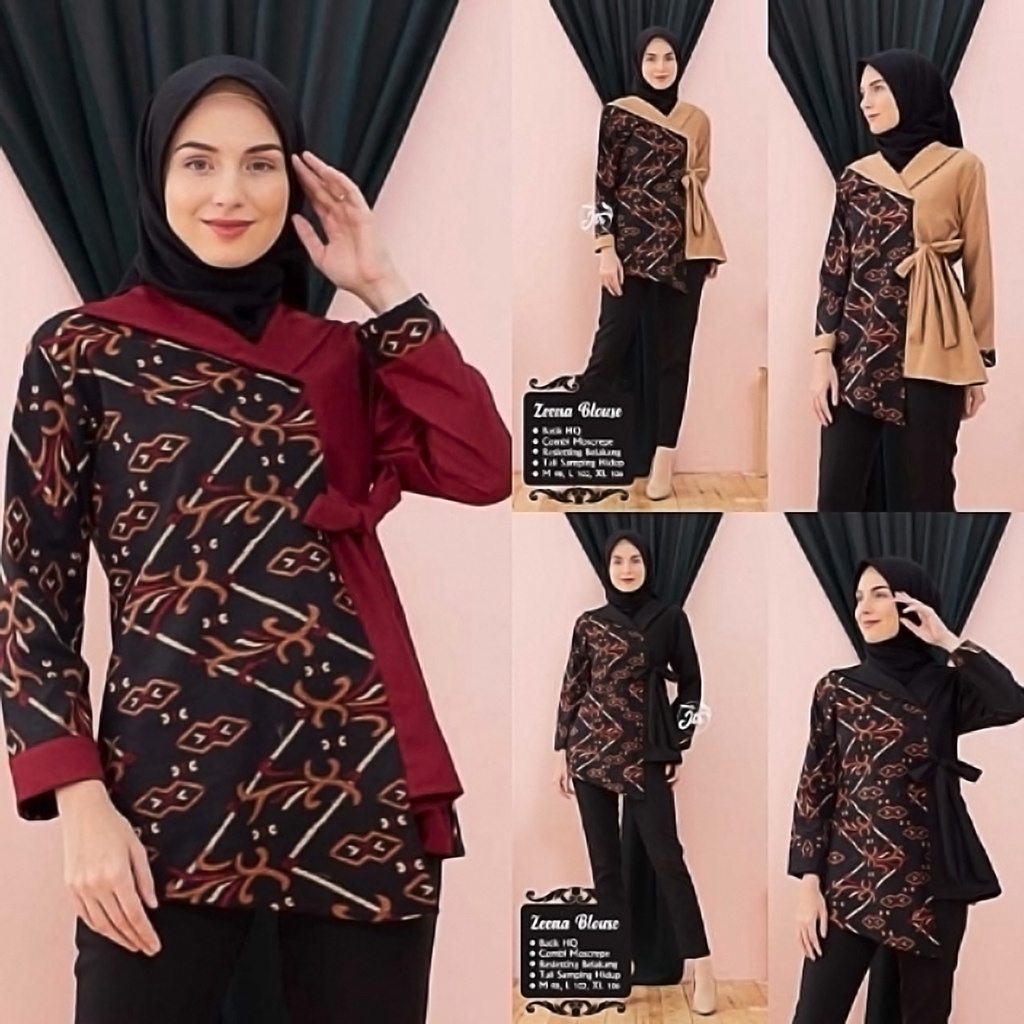 Detail Pola Gambar Baju Batik Wanita Kekinian Nomer 51