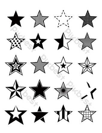 Detail Pola Gambar Bintang Nomer 18