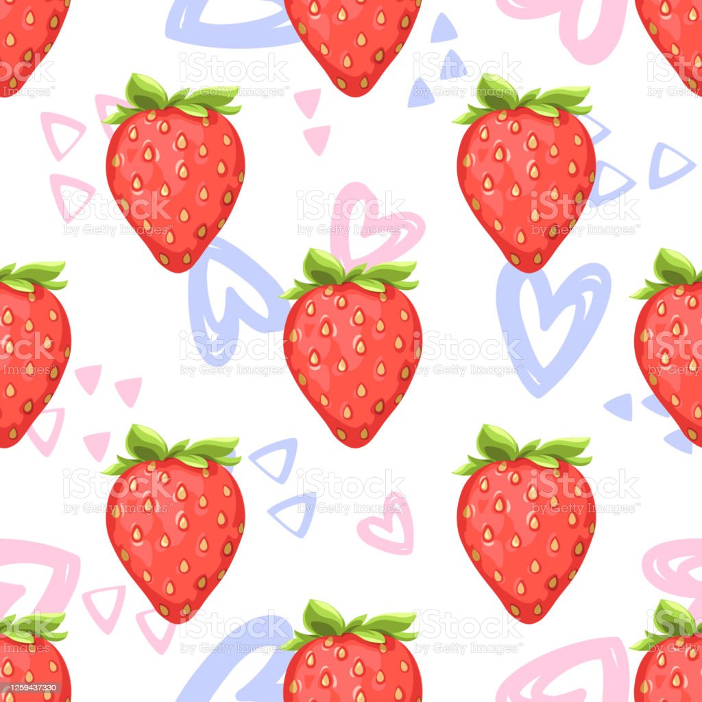 Detail Pola Gambar Buah Strawberry Nomer 10