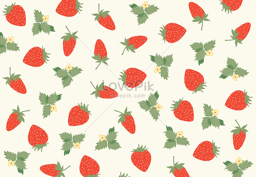 Detail Pola Gambar Buah Strawberry Nomer 27