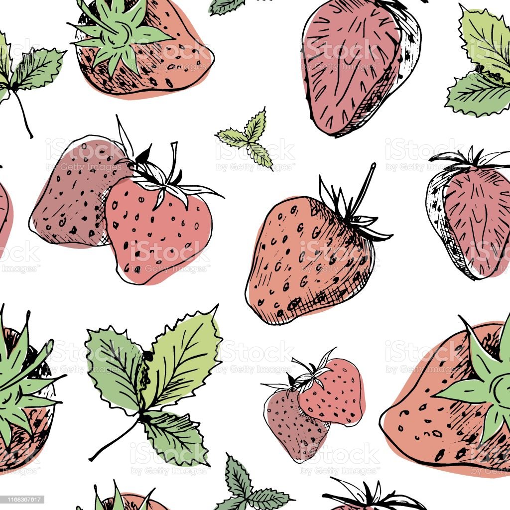 Detail Pola Gambar Buah Strawberry Nomer 32