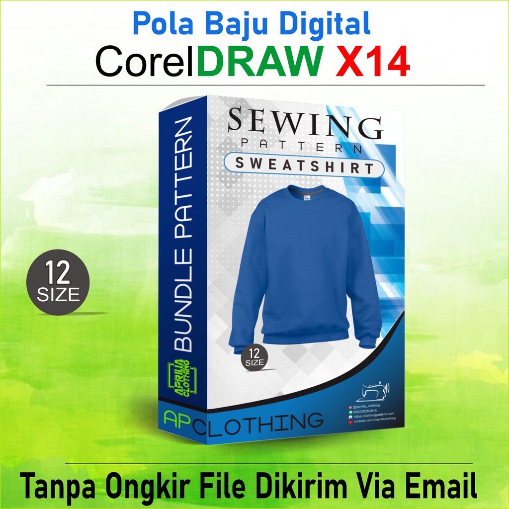 Detail Pola Gambar Jaket Print Corel Nomer 16