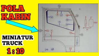 Detail Pola Gambar Truk Miniatur Triplek Nomer 9