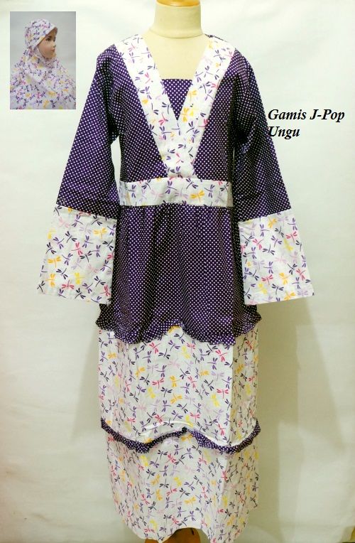 Detail Pola Gamis Kimono Nomer 37